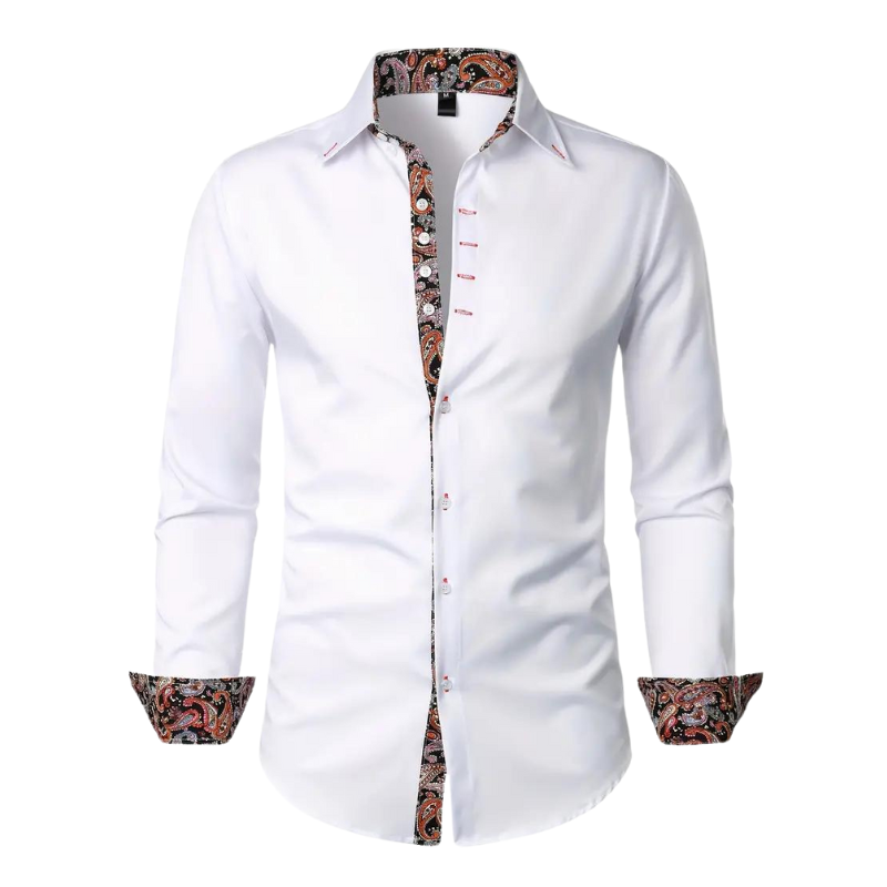 Homme Élitaire | Chemise avec Accent Paisley
