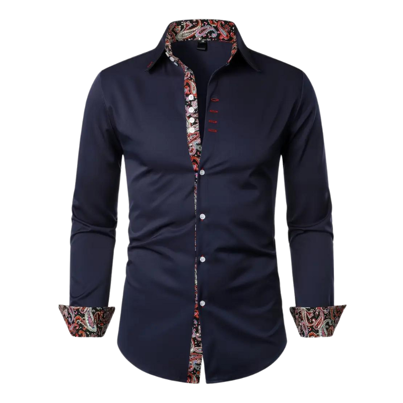 Homme Élitaire | Chemise avec Accent Paisley