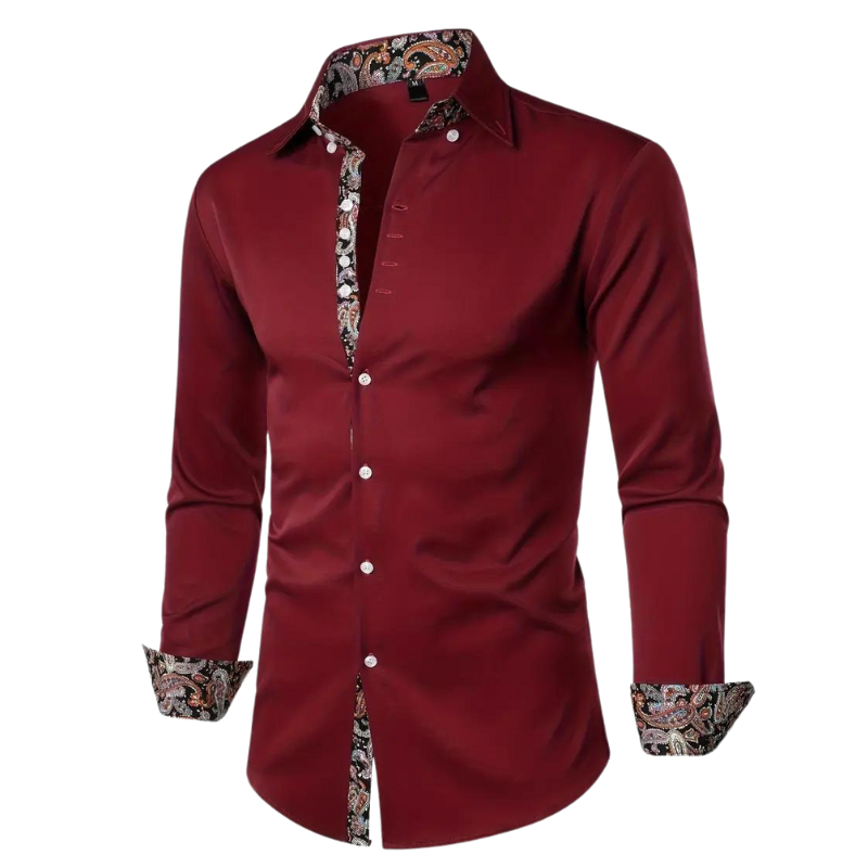 Homme Élitaire | Chemise avec Accent Paisley