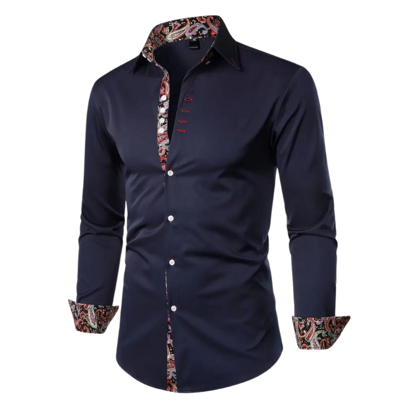 Homme Élitaire | Chemise avec Accent Paisley