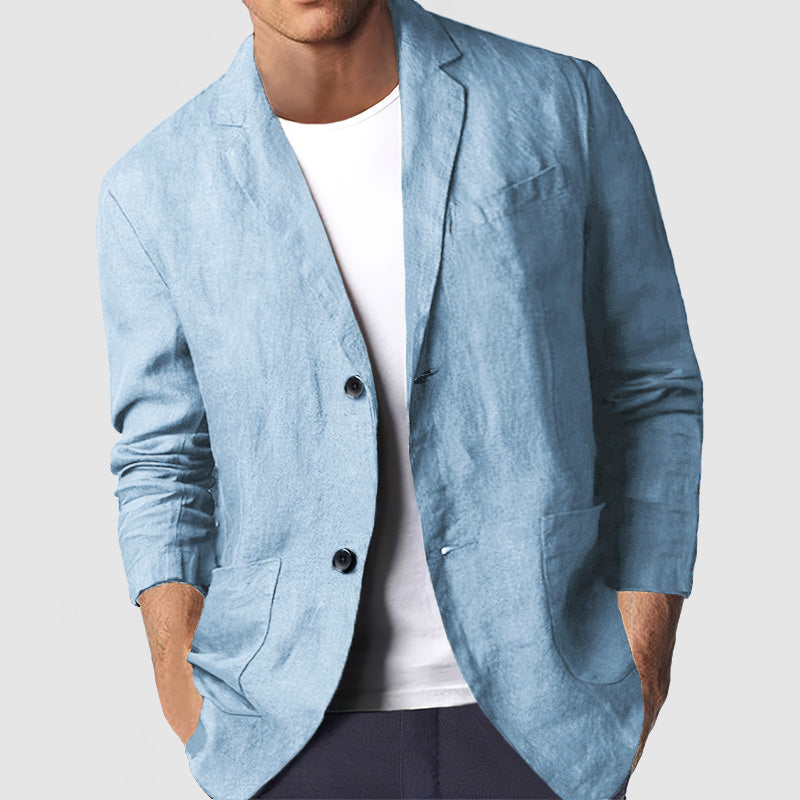 Blazer Casual en Coton pour Hommes