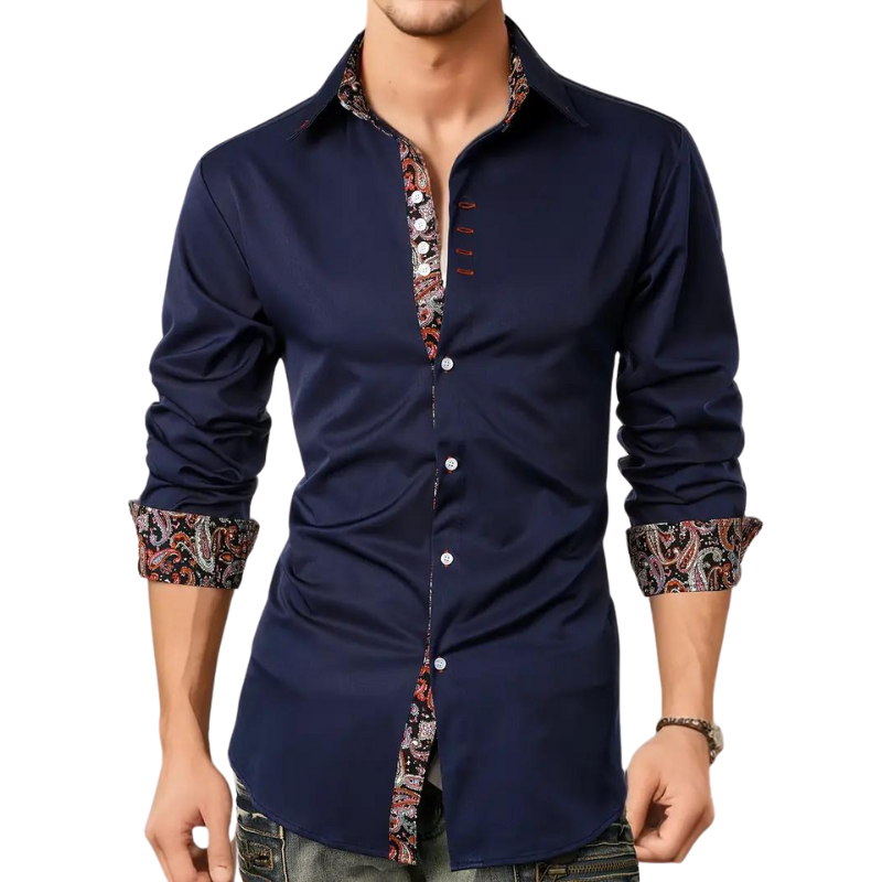 Homme Élitaire | Chemise avec Accent Paisley