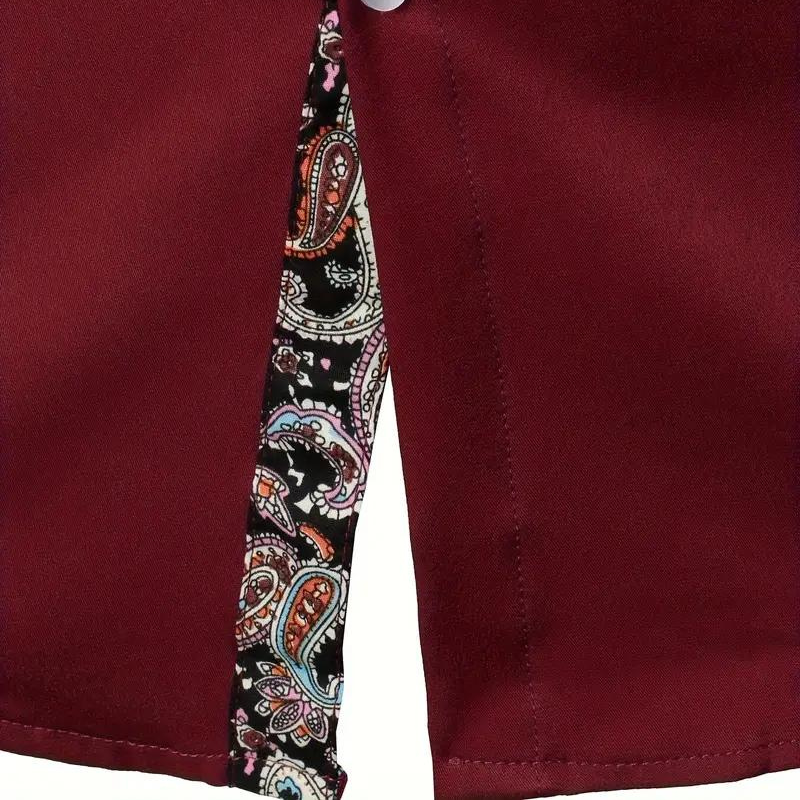 Homme Élitaire | Chemise avec Accent Paisley