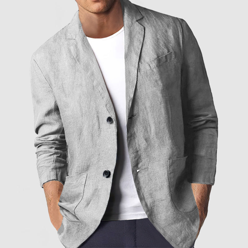 Blazer Casual en Coton pour Hommes