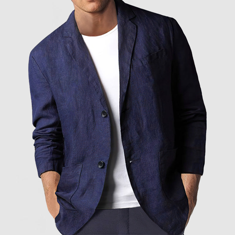 Blazer Casual en Coton pour Hommes