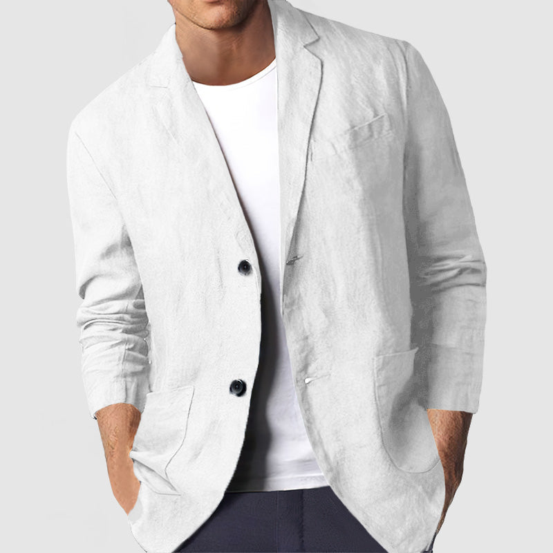Blazer Casual en Coton pour Hommes