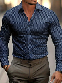 Larry - Chemise Stylée pour Hommes avec Motif à Carreaux