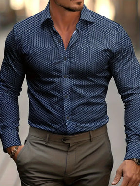 Larry - Chemise Stylée pour Hommes avec Motif à Carreaux