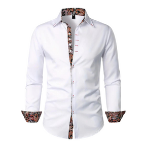 Homme Élitaire | Chemise avec Accent Paisley