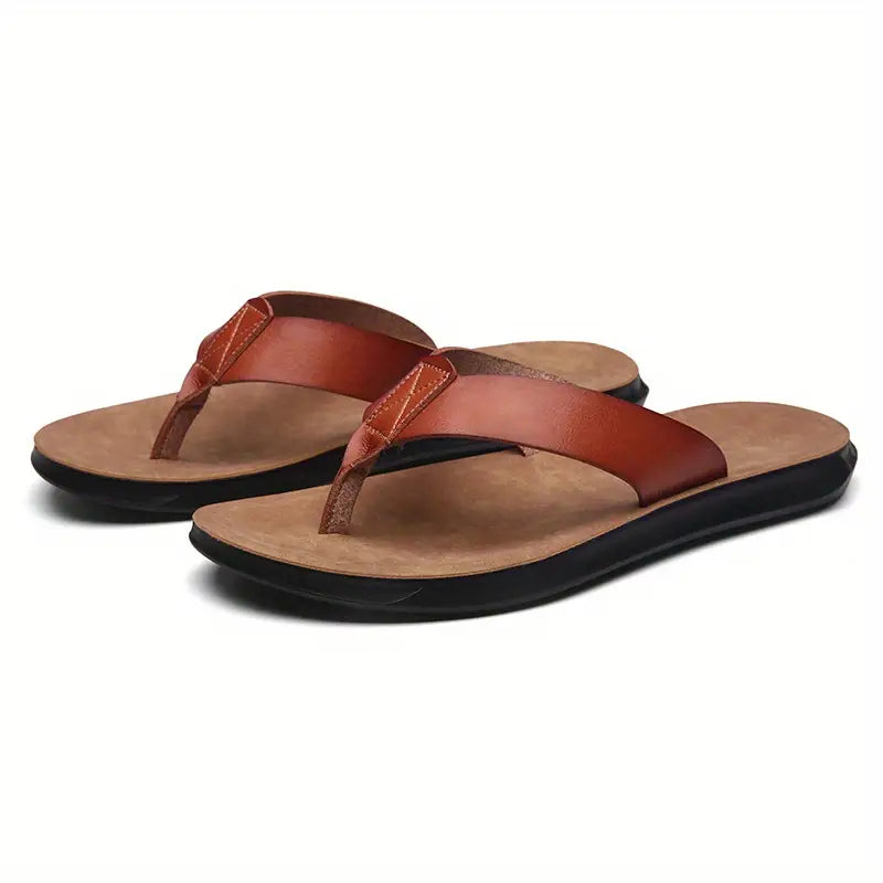 Nicolas - Sandales Orthopédiques en Cuir