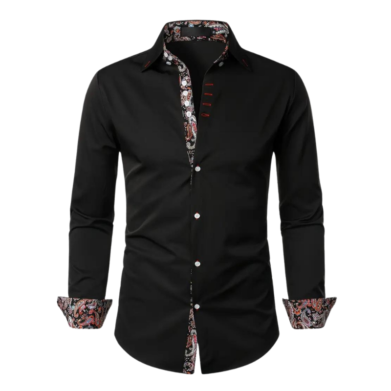 Homme Élitaire | Chemise avec Accent Paisley