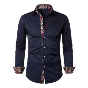 Homme Élitaire | Chemise avec Accent Paisley