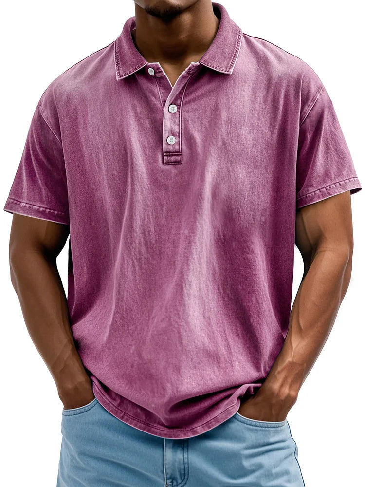 Polo en Coton Vintage Style Classique pour Hommes