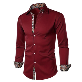 Homme Élitaire | Chemise avec Accent Paisley