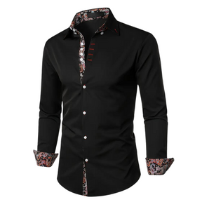 Homme Élitaire | Chemise avec Accent Paisley