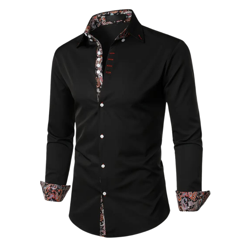 Homme Élitaire | Chemise avec Accent Paisley