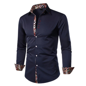 Homme Élitaire | Chemise avec Accent Paisley