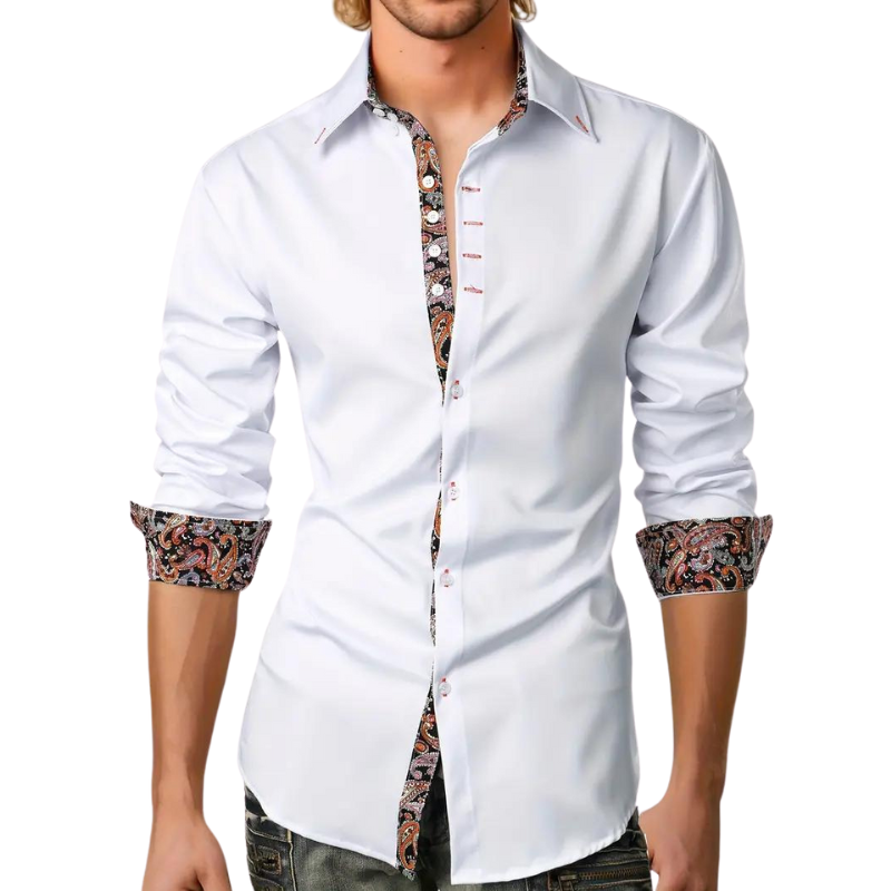Homme Élitaire | Chemise avec Accent Paisley