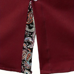 Homme Élitaire | Chemise avec Accent Paisley