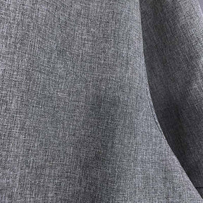 Chemise En Coton Lin À Manches Courtes À Col Uni Pour Hommes