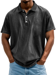 Polo en Coton Vintage Style Classique pour Hommes