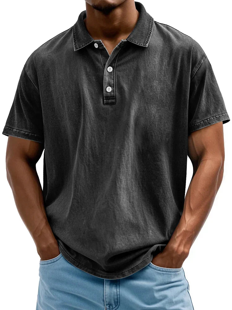 Polo en Coton Vintage Style Classique pour Hommes