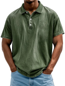 Polo en Coton Vintage Style Classique pour Hommes