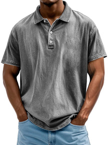 Polo en Coton Vintage Style Classique pour Hommes