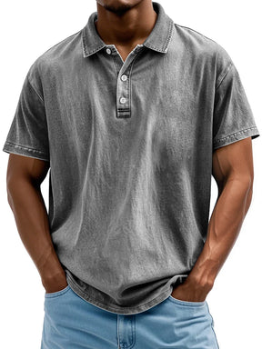 Polo en Coton Vintage Style Classique pour Hommes