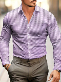 Larry - Chemise Stylée pour Hommes avec Motif à Carreaux