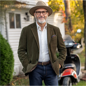 Bertram - Blazer en Velours Côtelé pour Homme