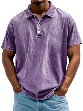Polo en Coton Vintage Style Classique pour Hommes