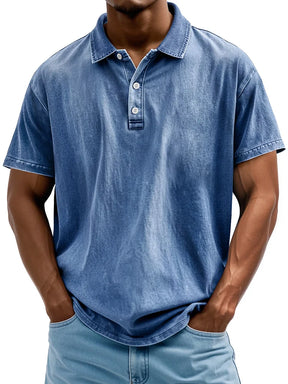 Polo en Coton Vintage Style Classique pour Hommes