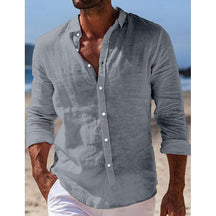 Tom Chemise Homme Décontractée en Lin